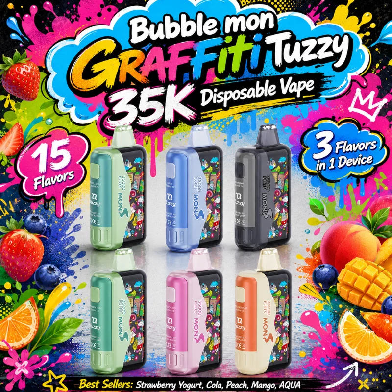 Bubblemon Graffiti Tuzzy 35K 使い捨てベイプ